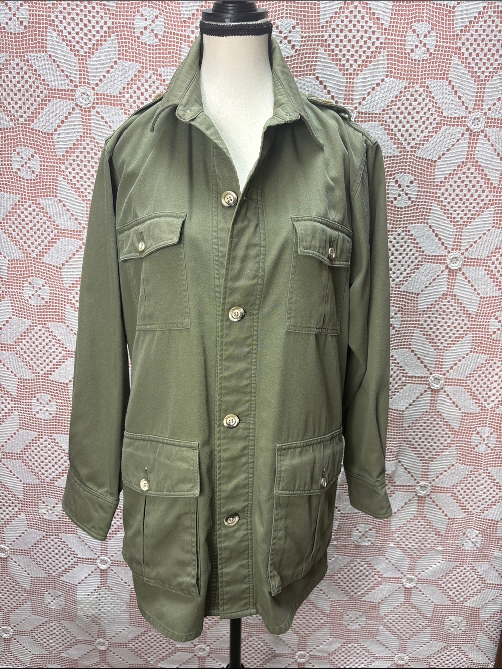 Vintage Adventure for Tilley Endurables Olive Utility Field Jacket M/M